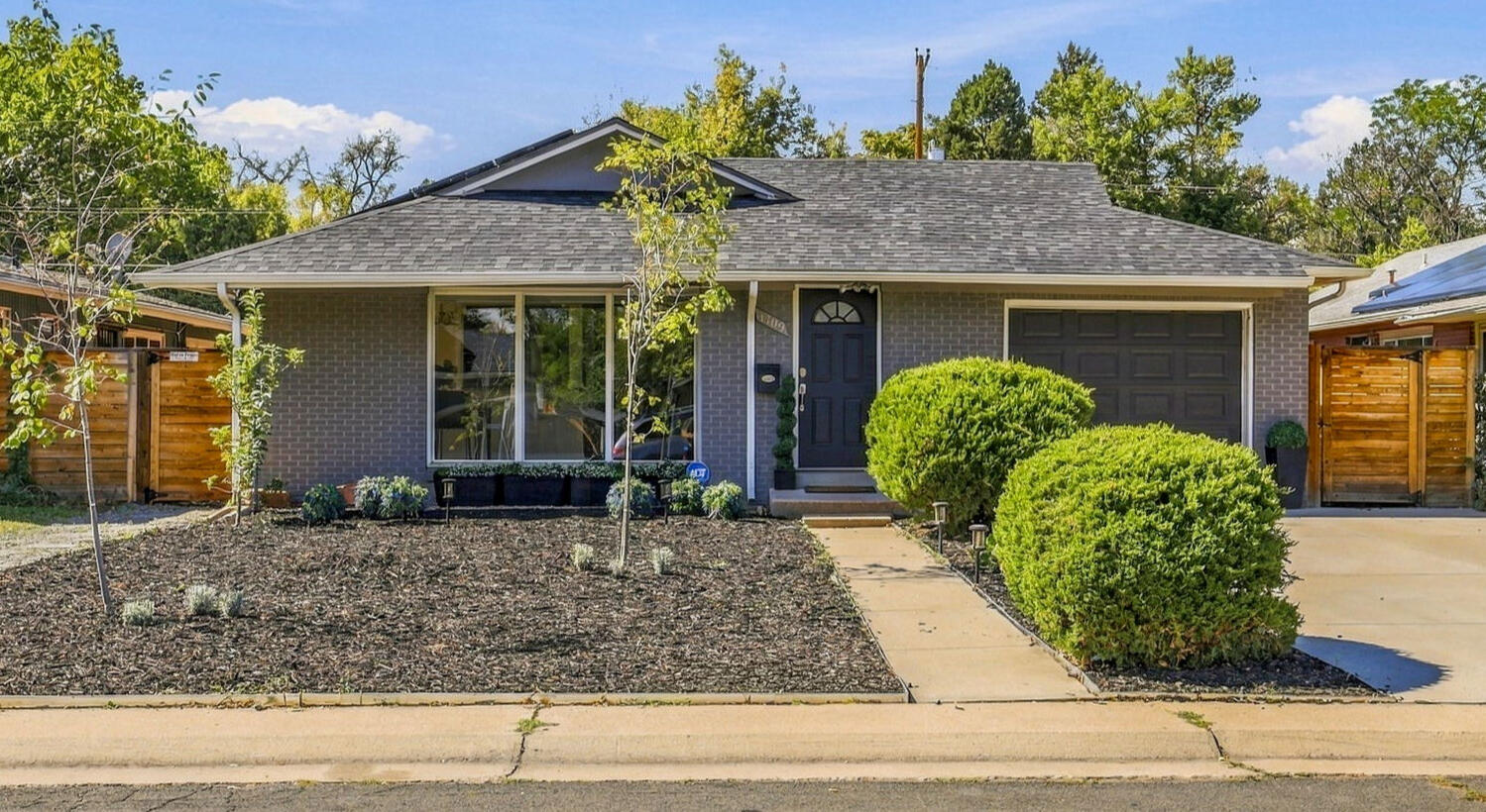 Front exterior of furnished 5-bedroom home in Denver near Anschutz Medical Campus